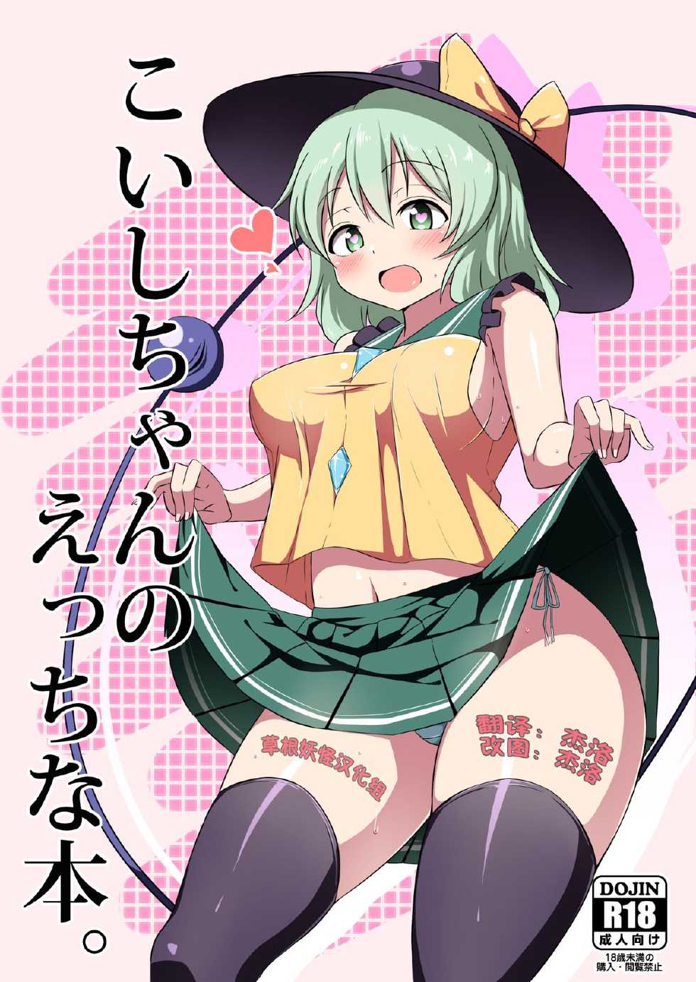 [Zensoku Zenkai. (Sinori)] Koishi-chan no Ecchi na Hon. (Touhou Project) [Chinese] [草根妖怪汉化组] [Digital] - Page 1