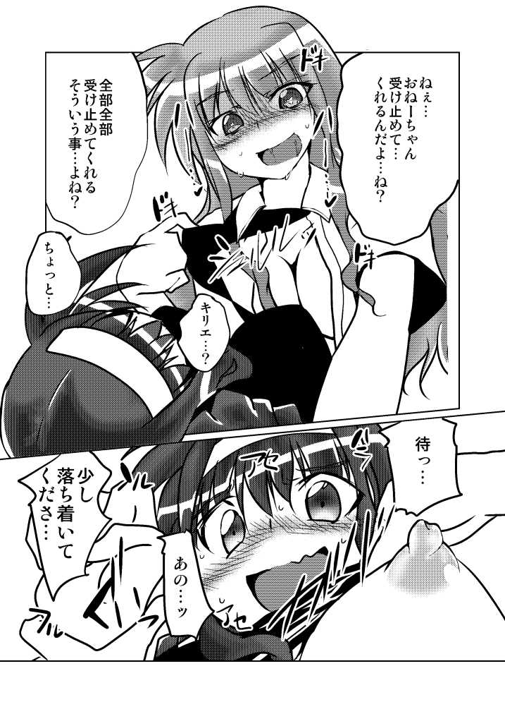 [Oboro Mitsurin Dan (Sumino Mikan)] LOVE to LIKE no LINE o Tobikoete (Mahou Shoujo Lyrical Nanoha) [Digital] - Page 14