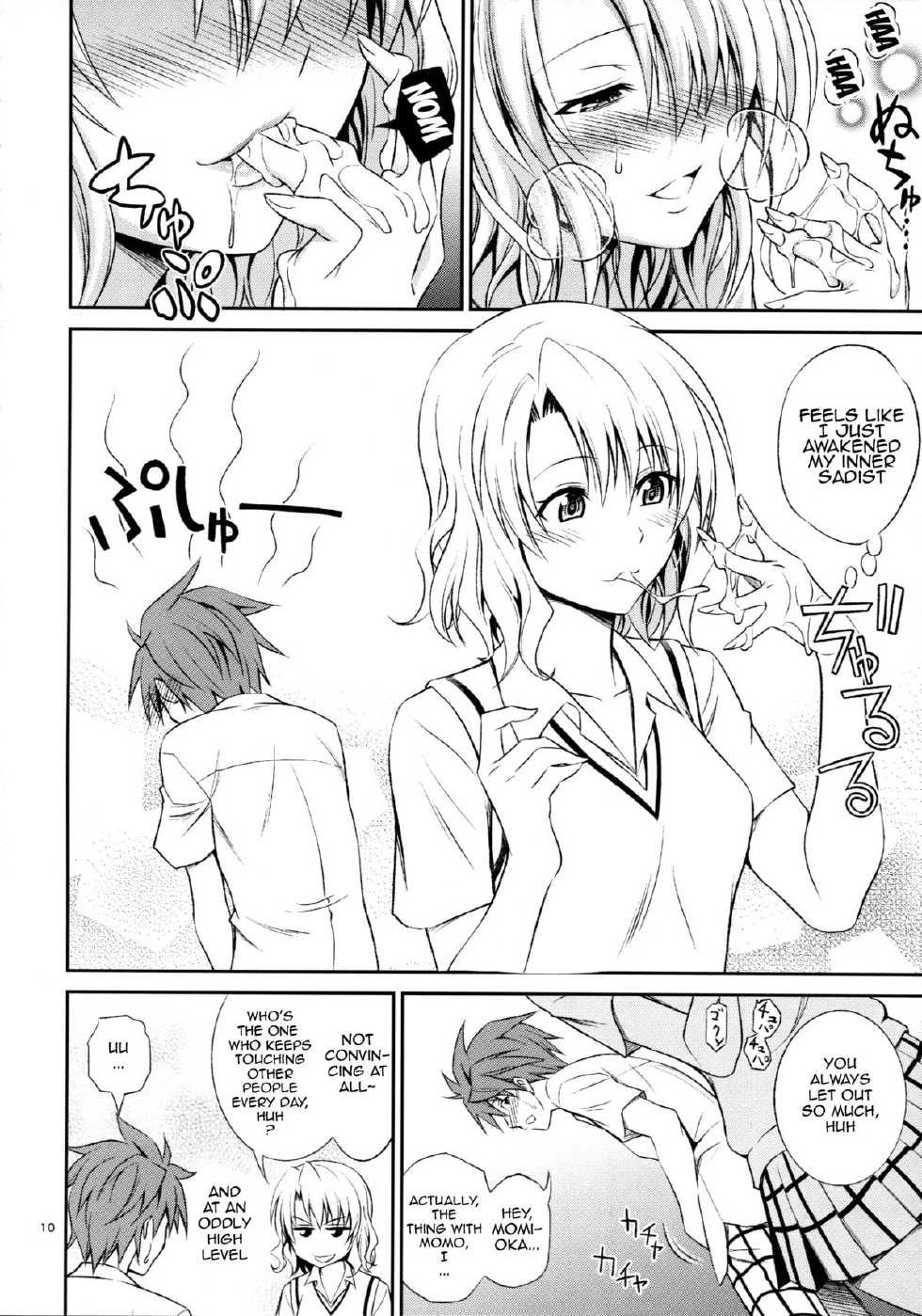 (C86) [Hibi Rakuraku (Aoki Kanji)] Momioka no Hatsujou | Momioka's Horniness (To LOVE-Ru) [English] {doujin-moe.us} - Page 9