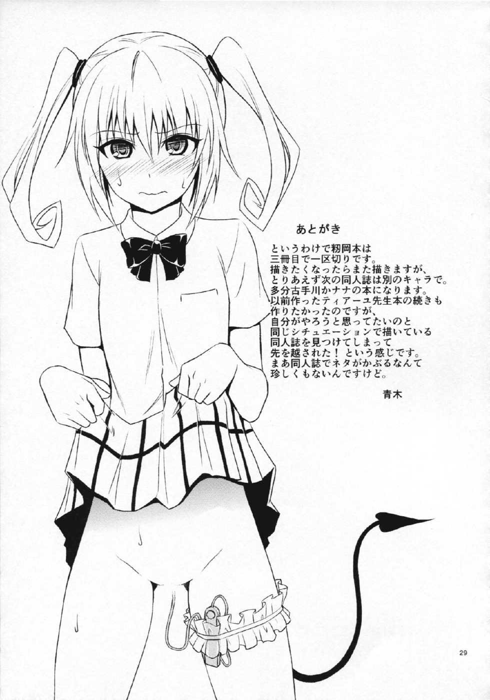 (C86) [Hibi Rakuraku (Aoki Kanji)] Momioka no Hatsujou | Momioka's Horniness (To LOVE-Ru) [English] {doujin-moe.us} - Page 28