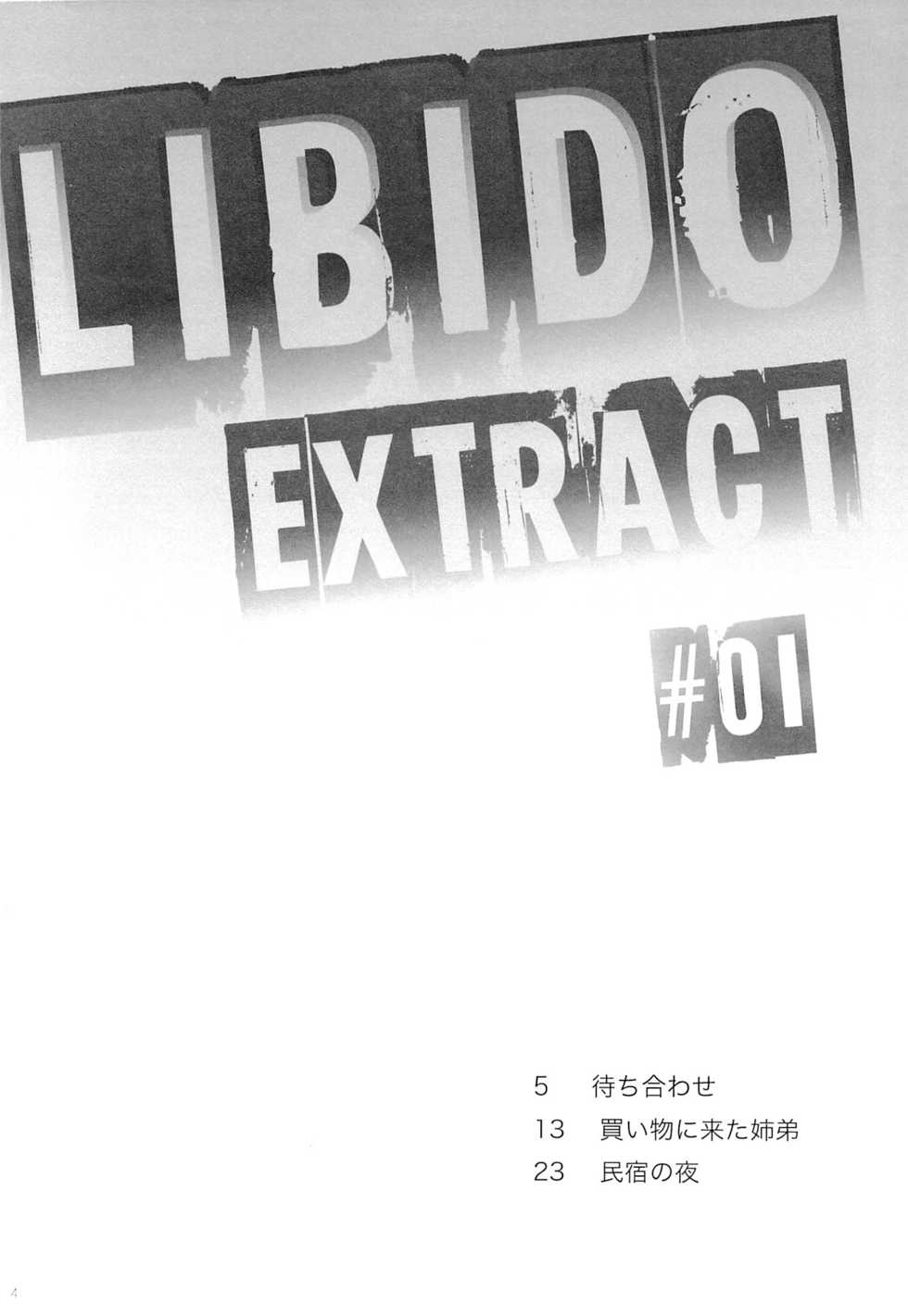 (C89) [KORISUYA (Korisu)] Libido Extract #01 - Page 3