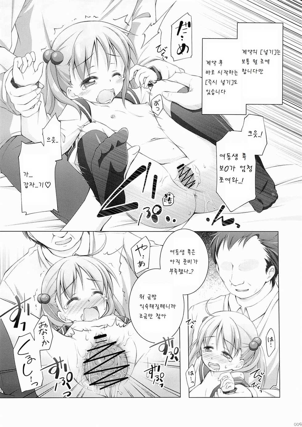(C83) [Titokara 2nd Branch (Manami Tatsuya)] Momoiro Operation (Vividred Operation) [Korean] [팀 아동복지부] - Page 9