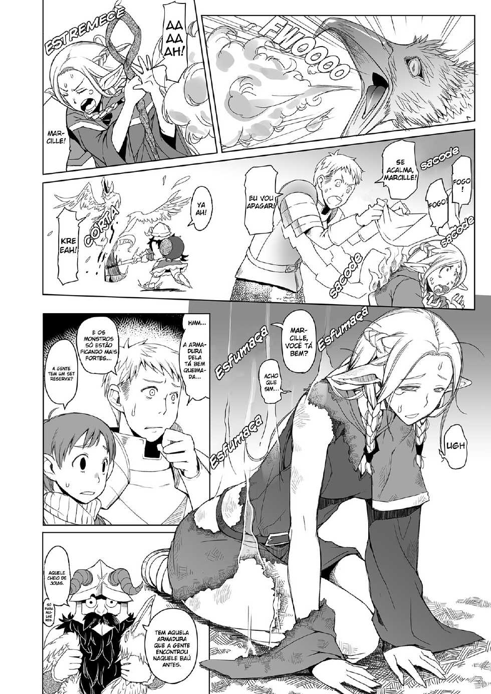 (C88) [Asaki Blog Branch Office (Asaki Takayuki)] Marcille Meshi (Dungeon Meshi) [Portuguese-BR] {EngQuimica} [Decensored] - Page 4