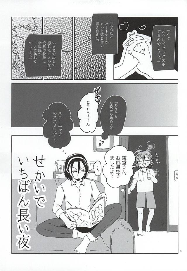 (Aoi Sangaku no Tenshi-sama 2) [RISSO (coris)] Sekai de Ichiban Nagai Yoru (Yowamushi Pedal) - Page 2