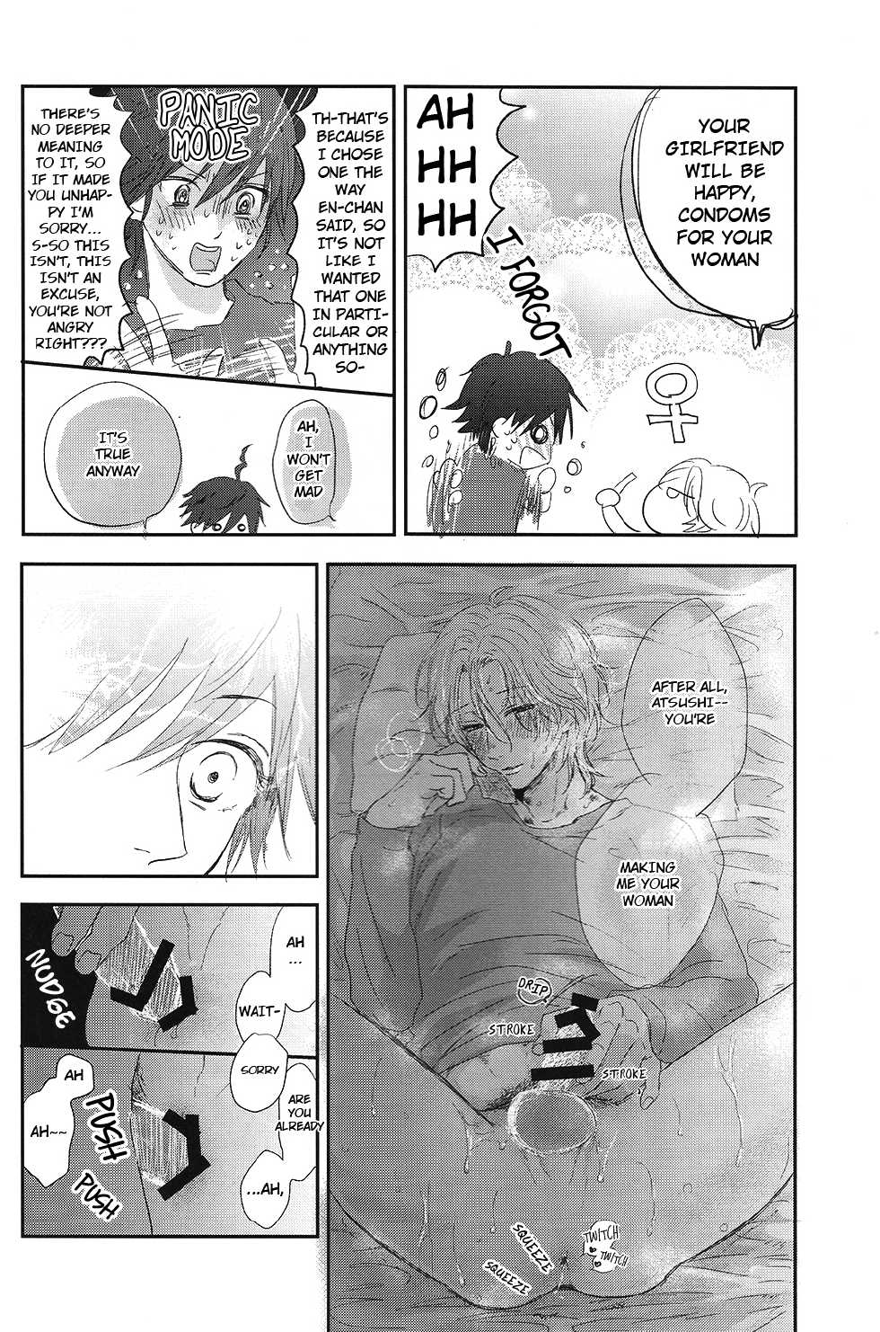 (Muteki no LOVE Prince) [ajiMi (Maiji)] Suki Suki Skin (Binan Koukou Chikyuu Bouei-bu LOVE!) [English] [ebil_trio] - Page 21