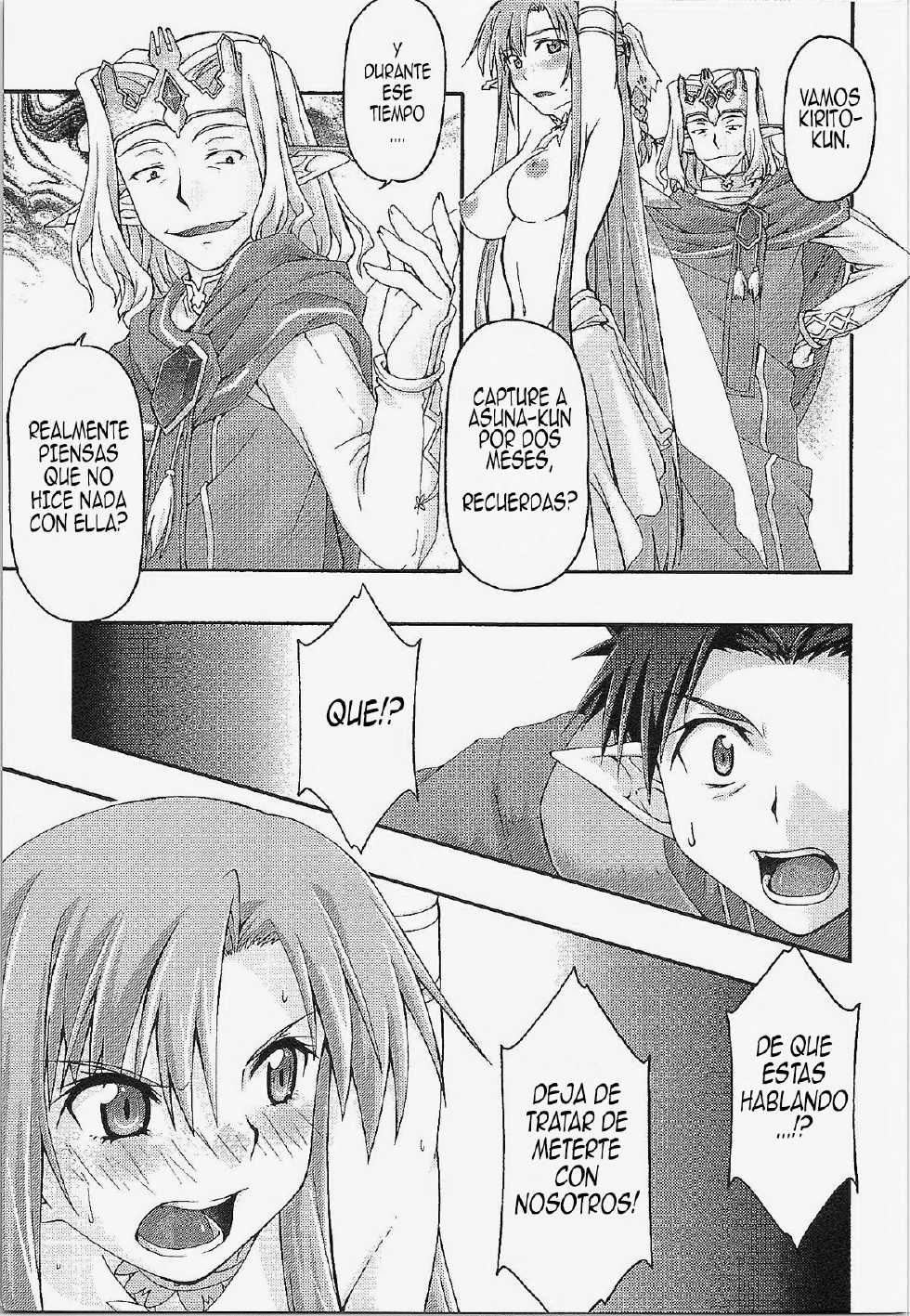 [sandglass (Uyuu Atsuno)] ochiru -asuna- (Sword Art Online) [Spanish] [Español-MX] - Page 12
