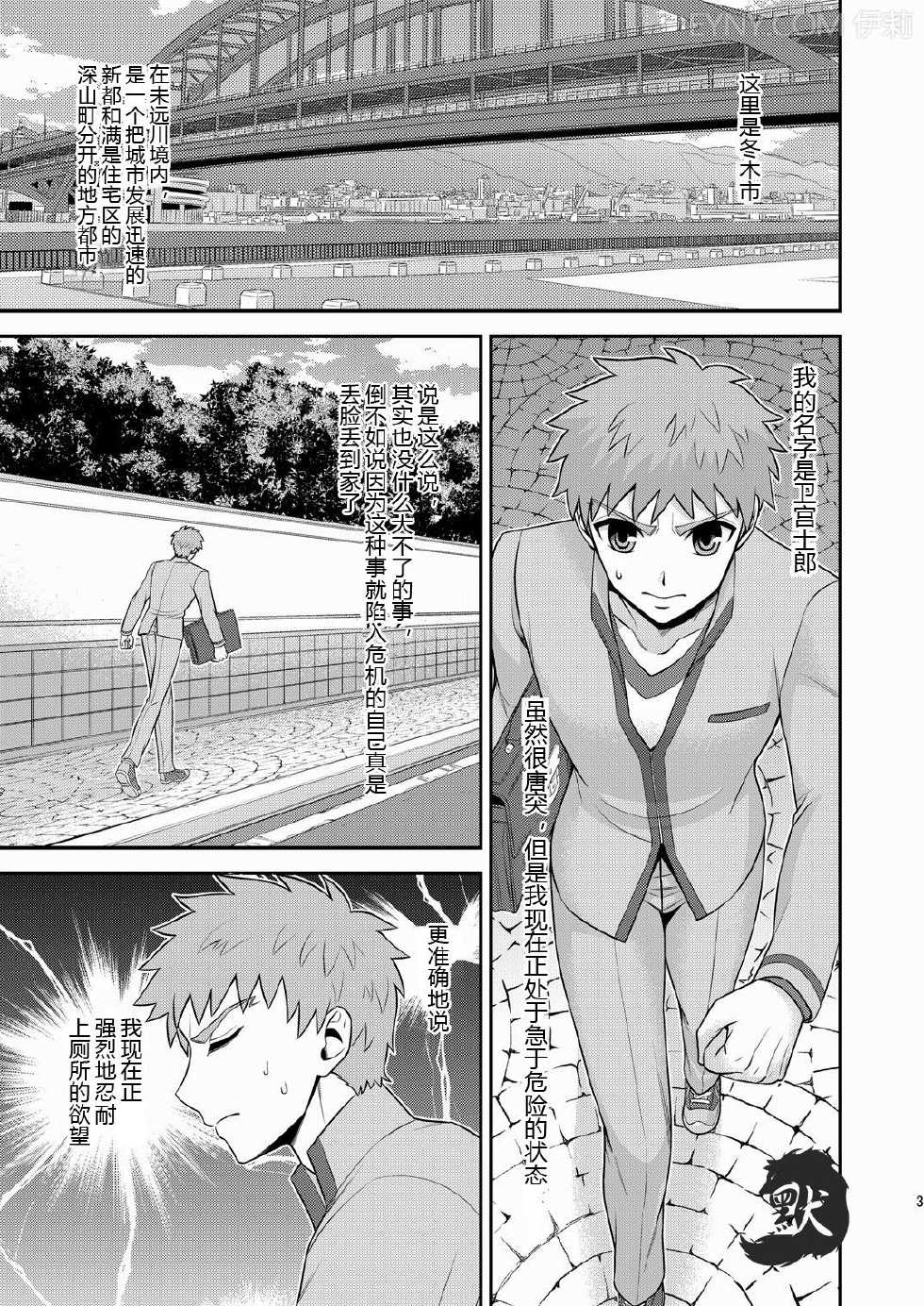 (ROOT4to5) [TEKETO (Sanada)] Miyamachou Nichoume no Koushuu Benjo ni Goyoujin!? | 请当心深山町二丁目的公共厕所!? (Fate/stay night) [Chinese] [默默汉化组] - Page 4