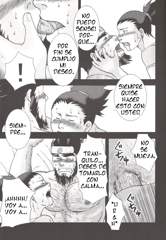 (C67) [Meguro Teikoku (Meguro)] Konoha Hige Jouka (Naruto) [Spanish] [Tori-traducciones] - Page 14