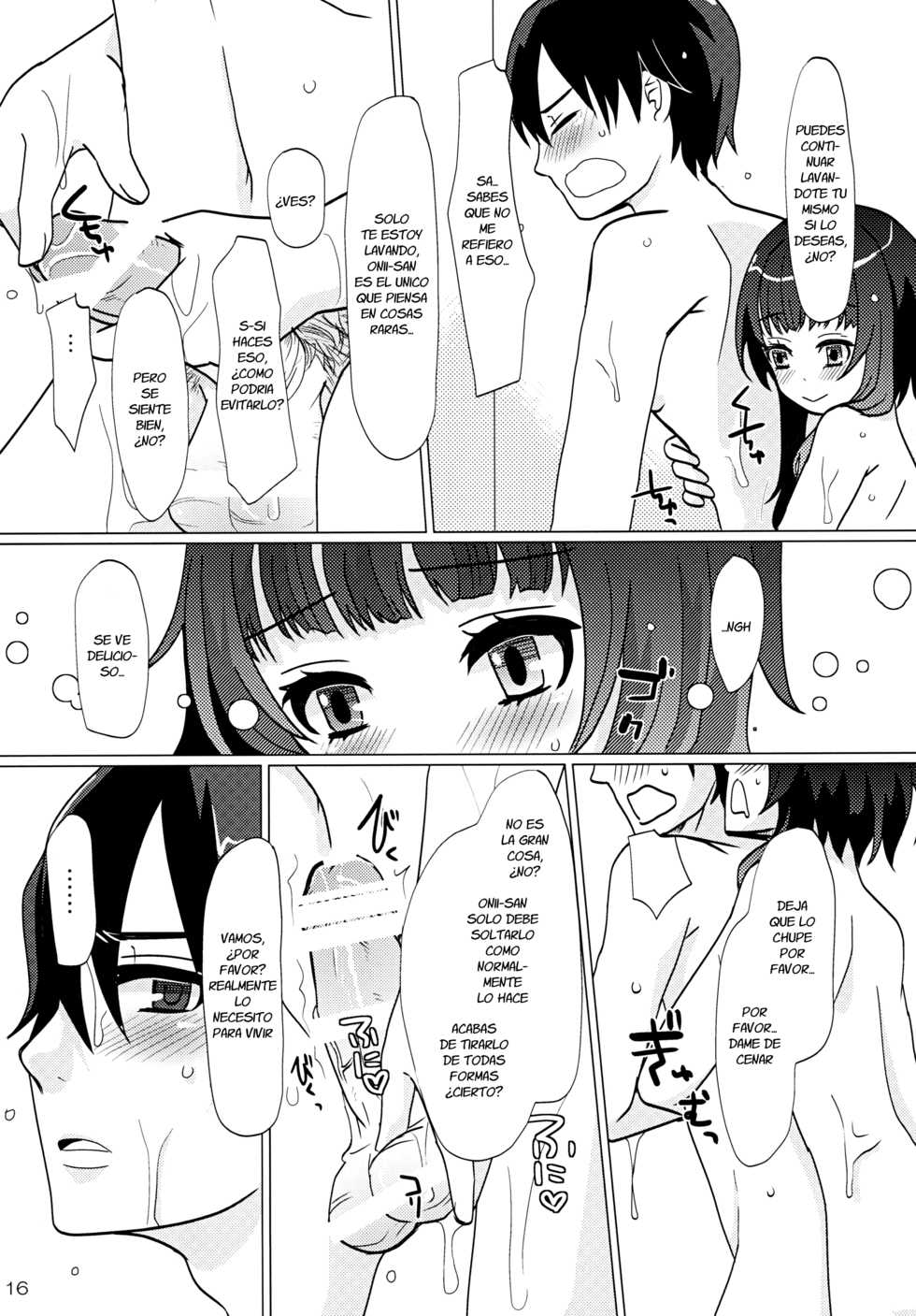 [P-ME (Sakai Ringo)] Aruhi Onaka o Sukaseta Shounen Yousei Sylphie o Hirottara [Spanish] {Fanboo} [Digital] - Page 16