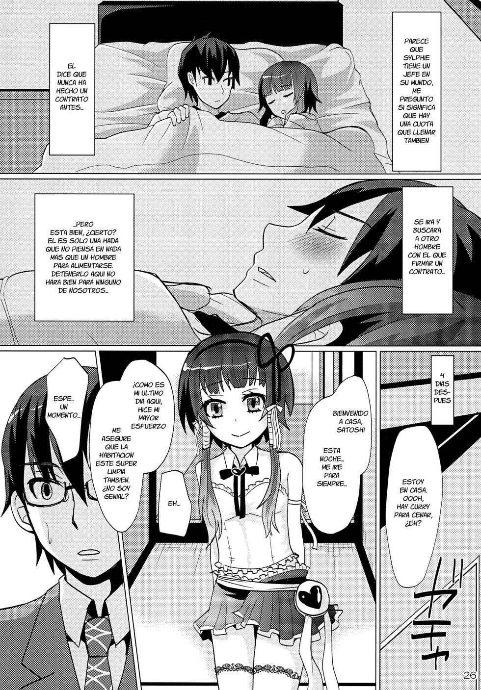[P-ME (Sakai Ringo)] Aruhi Onaka o Sukaseta Shounen Yousei Sylphie o Hirottara [Spanish] {Fanboo} [Digital] - Page 26