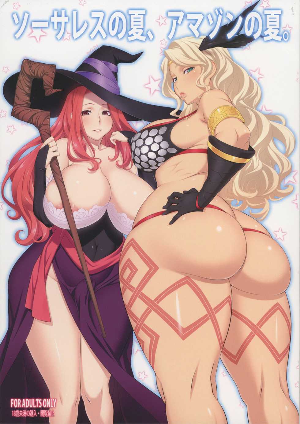 (C80) [OZONE (Marumiya)] Sorceress no Natsu, Amazon no Natsu. | Summer of Sorceress, Summer of Amazon (Dragon's Crown) [English] [thetsuuyaku] [Colorized] - Page 1