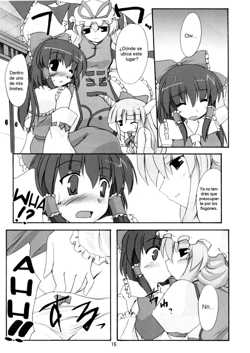 (SC32) [Yuugen Jikkou (Gonzaburo-)] Kisui Renhou (Touhou Project) [Spanish] [Futanari Freaks] - Page 15