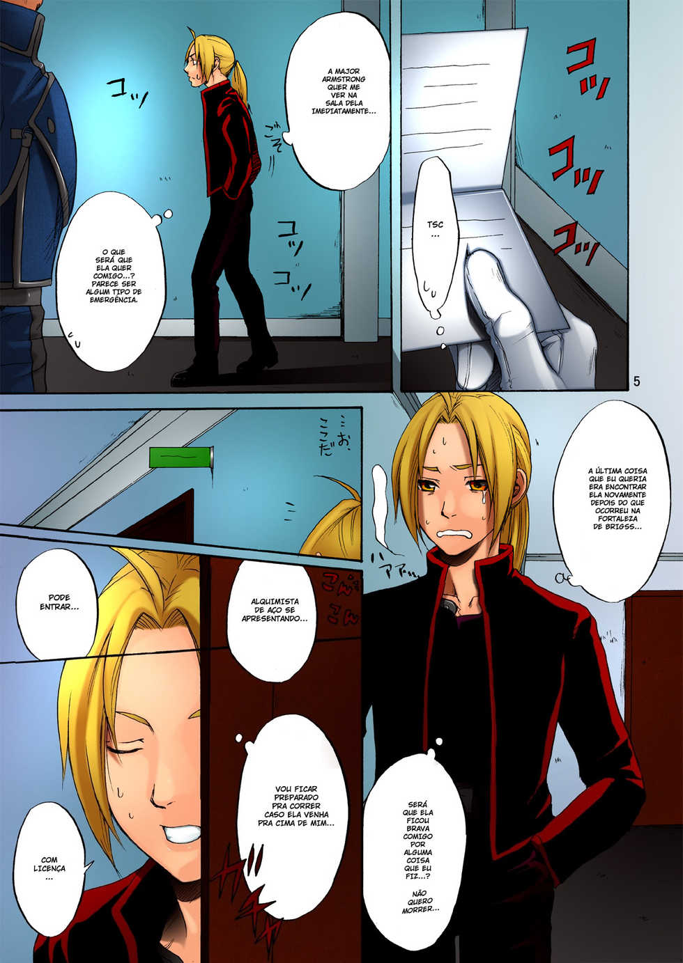 (C74) [R55 Kyouwakoku (Kuroya Kenji)] SOIX 3 (Fullmetal Alchemist) [Portuguese-BR] [HentaiDarking] [Colorized] [Decensored] - Page 4