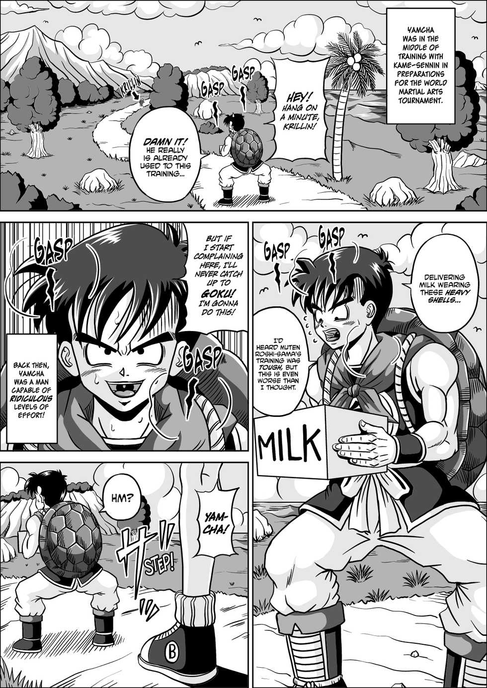 [Pyramid House (Muscleman)] Shugyou Shitetara Koibito Otosarechatta (Dragon Ball) [English] [EHCOVE] - Page 4