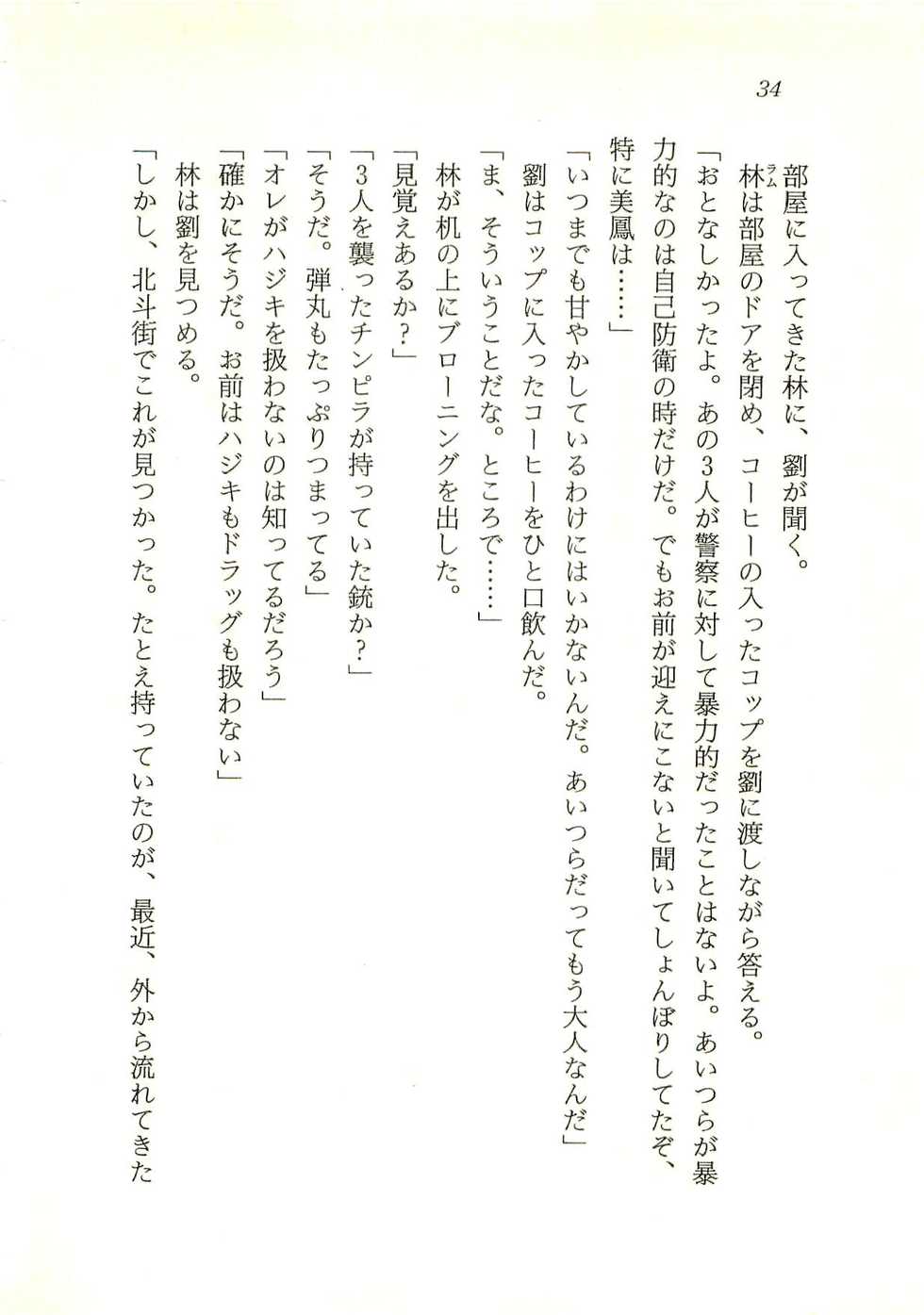 [Bifuu Ryuuji, Mizuki Hitoshi] Hong-Kong Kamudouritsu Shoujo - Moeyo, Mei-Fan! - Page 35