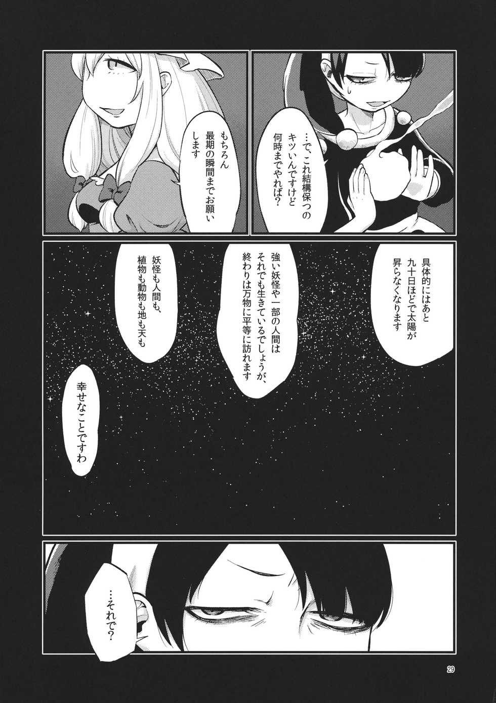 (C89) [tuiteyukenuyo (Zo)] Zettai Reido no Soup (Touhou Project) - Page 28