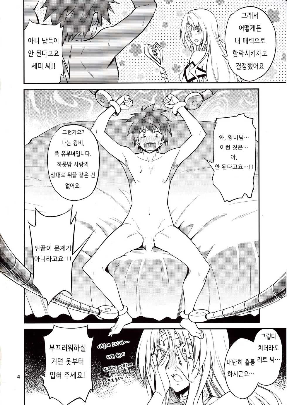 (C89) [Hibi Rakuraku (Aoki Kanji)] Ouhi-sama Hacchake asobasu (To LOVE-Ru) [Korean] - Page 4