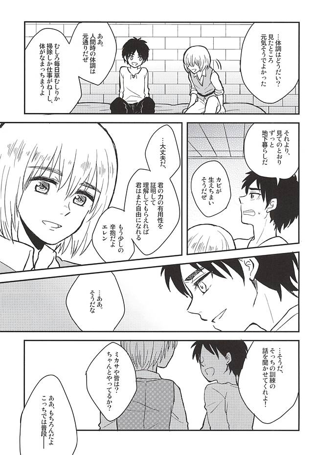 (SPARK10) [NUM (Nonta)] Kimi no Hitomi de Miru Sekai (Shingeki no Kyojin) - Page 6