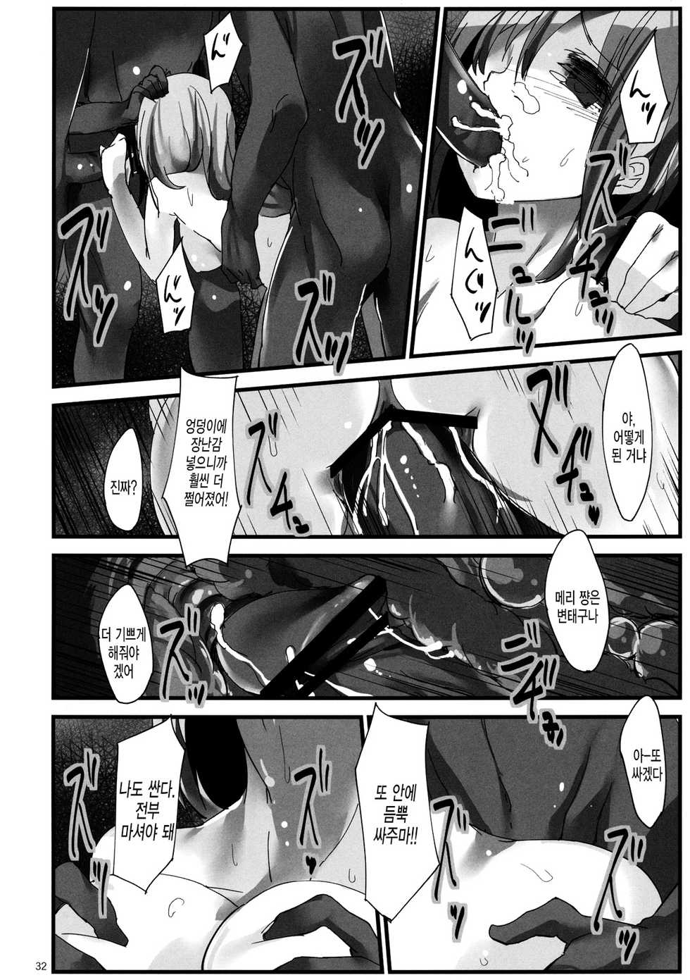 (C82) [Gokusaishiki, U.M.E.Project (Aya Shachou, ukyo_rst)] Girls In The Dark (Touhou Project) [Korean] [미쿠다요] - Page 33