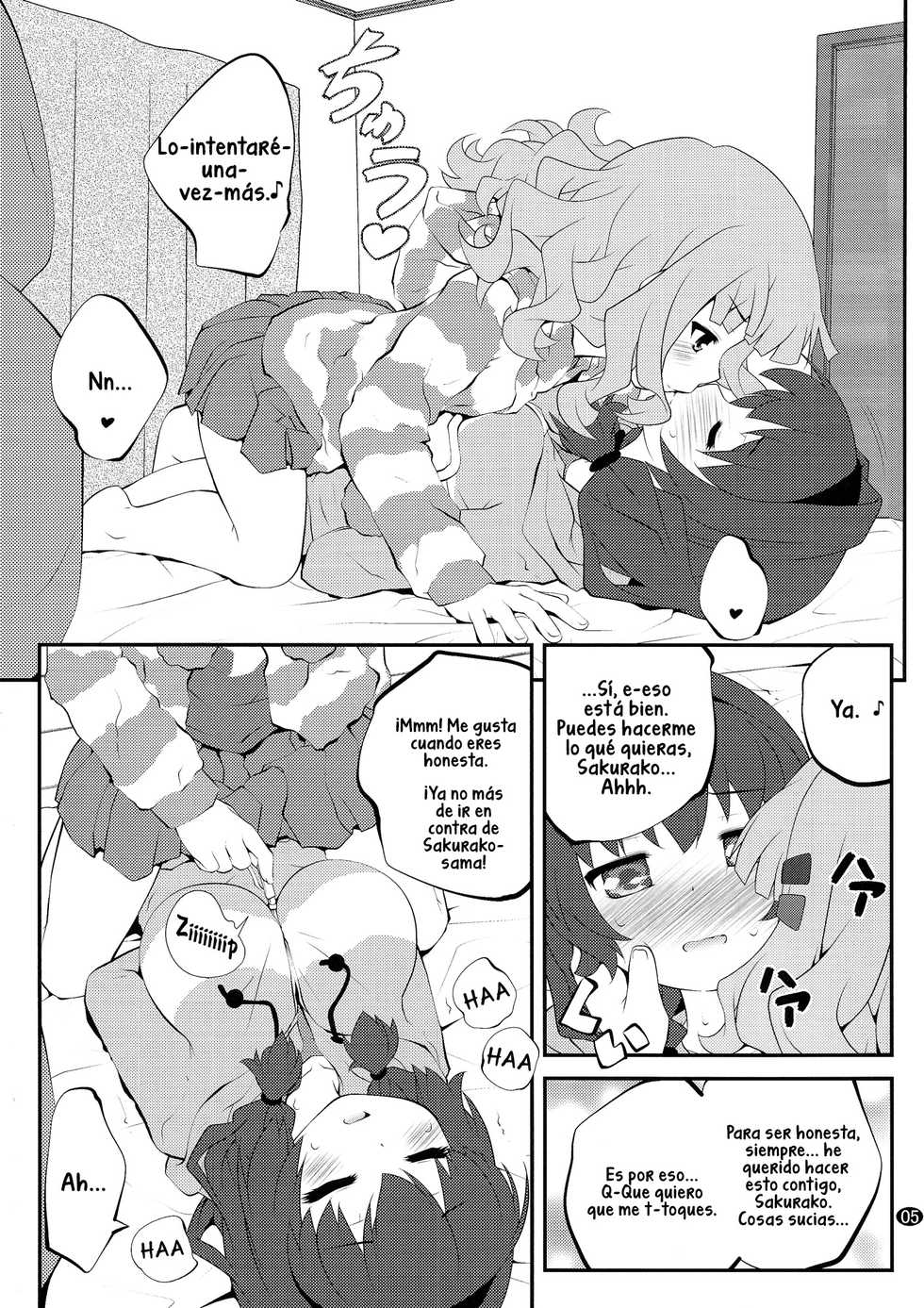 (C86) [Purimomo (Goyac)] Himegoto Flowers 7 | Secret Flowers 7 (YuruYuri) [Spanish] {INY} - Page 4