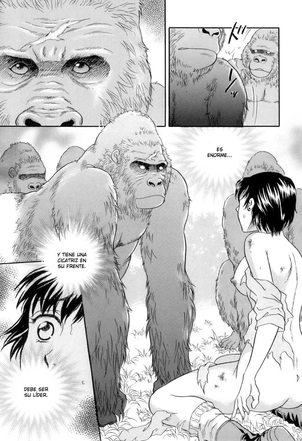 [Tsukimori Masato] Gin no Se ~Silverback~ (Kemono for ESSENTIAL 8) [Spanish] [Gokiburi] - Page 9