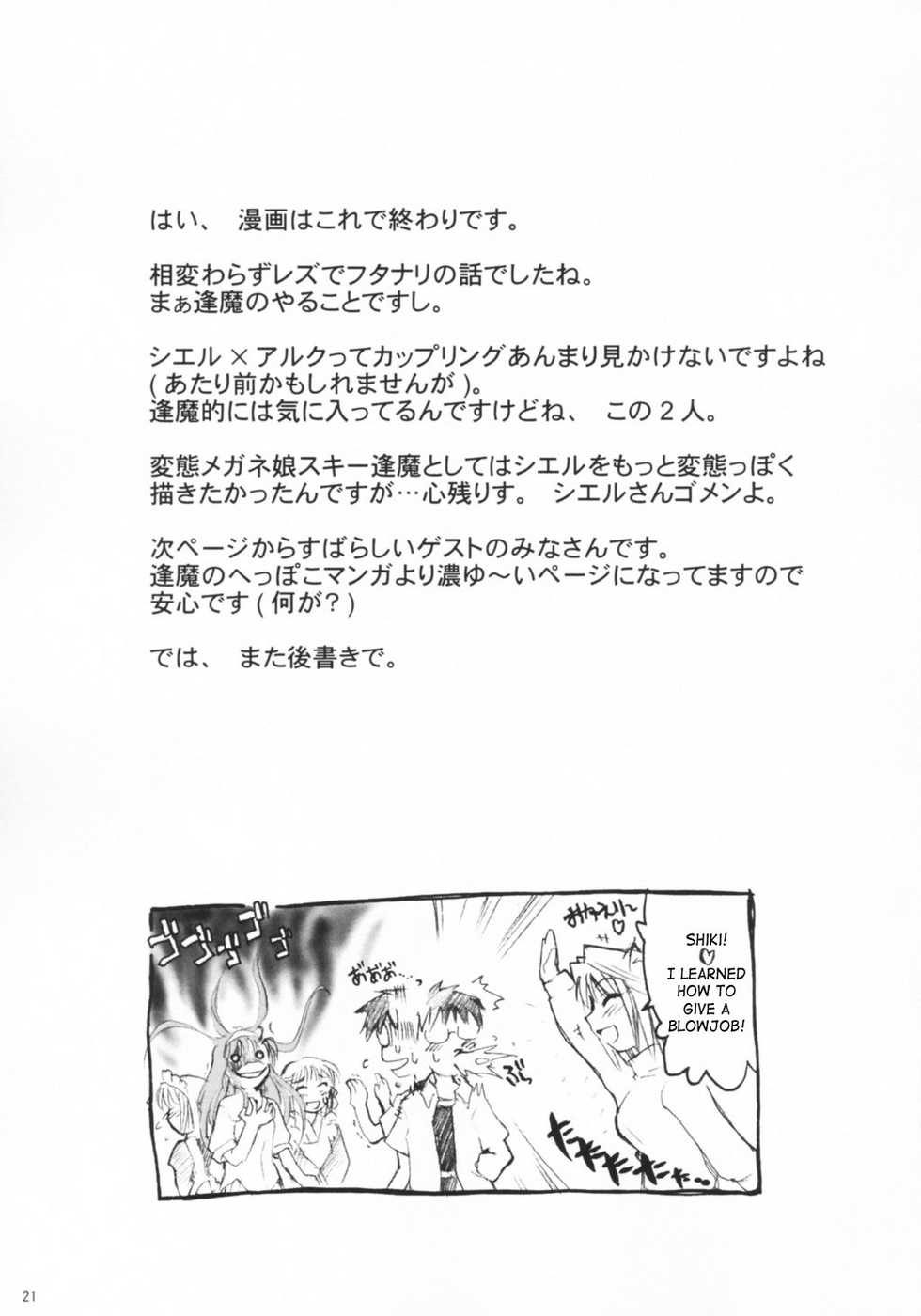 (SC20) [Shimoyakedou (Ouma Tokiichi)] Neko no Kyuujitsu (Tsukihime) [Spanish] {ElMoeDela8} - Page 20