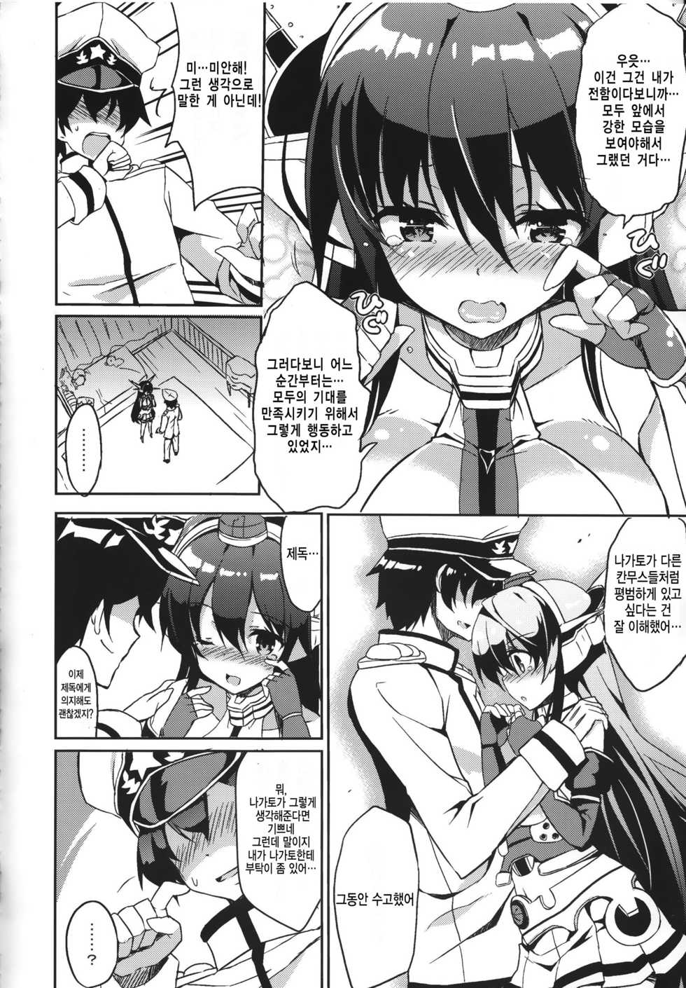 (C87) [odin (Kurokawa IZUMI)] Jitsu wa Nagato-san wa Chou Kawaii Mono Suki! Datta no desu. (Kantai Collection -KanColle-) [Korean] [뀨뀨꺄꺄] - Page 9