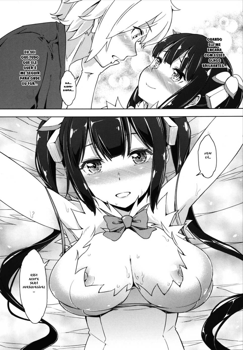 [SMUGGLER (Kazuwo Daisuke)] Kami-sama to Icha Love SEX Suru no wa Machigatteiru Darou ka (Dungeon ni Deai o Motomeru no wa Machigatteiru Darou ka) [Portuguese-BR] [HentaiDarking] [Digital] - Page 11