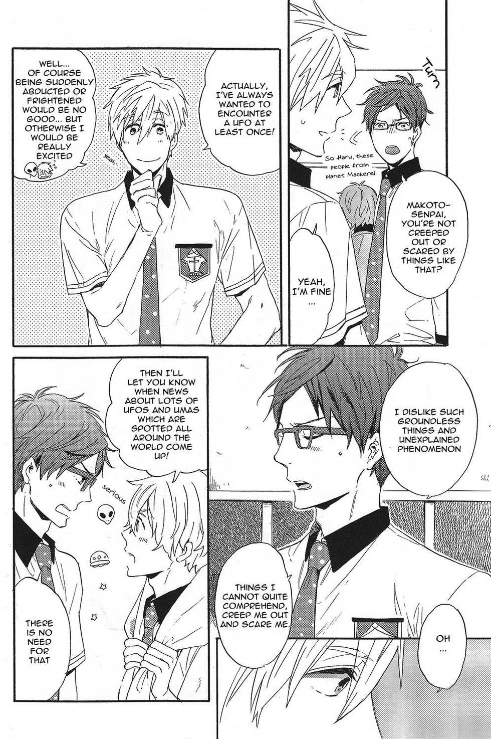 (SUPER23) [Ciao, baby (Miike Romuko)] Kowagari Mash Up! (Free!) [English] [ebil trio] - Page 7