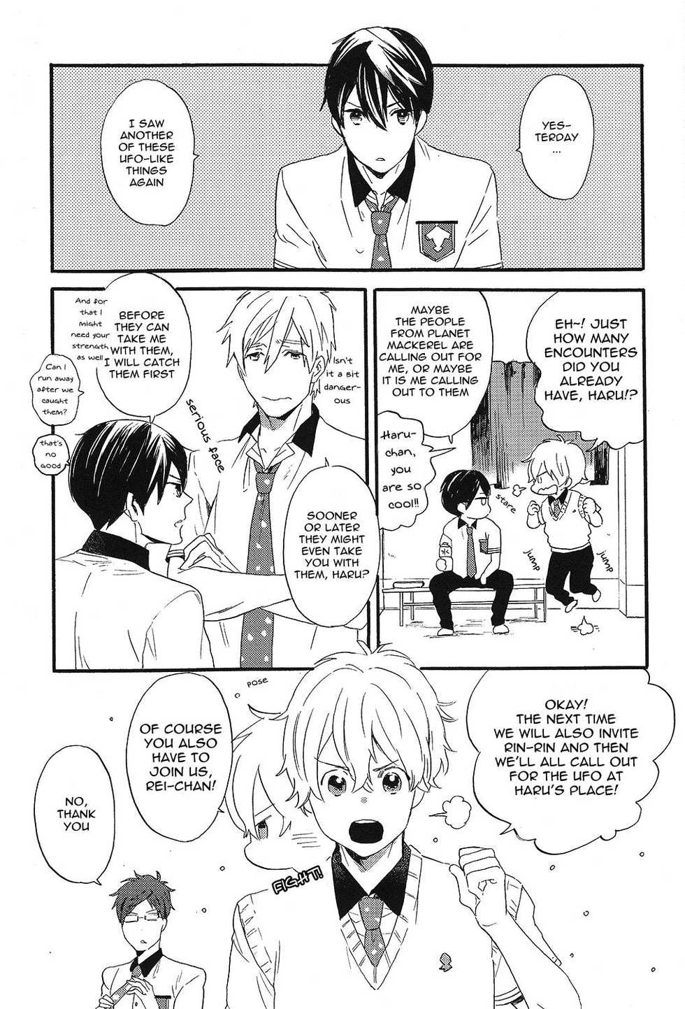 (SUPER23) [Ciao, baby (Miike Romuko)] Kowagari Mash Up! (Free!) [English] [ebil trio] - Page 34