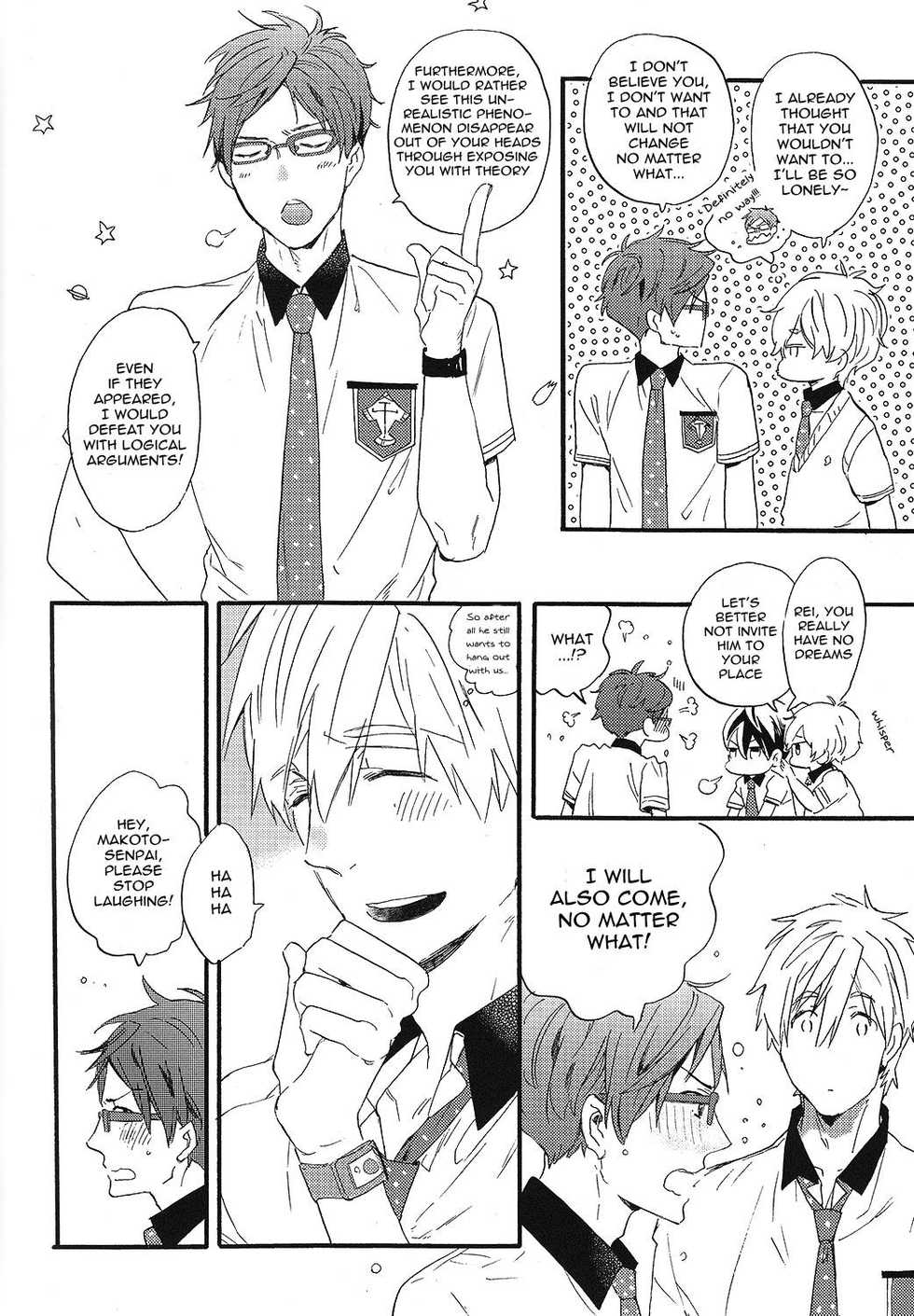 (SUPER23) [Ciao, baby (Miike Romuko)] Kowagari Mash Up! (Free!) [English] [ebil trio] - Page 35