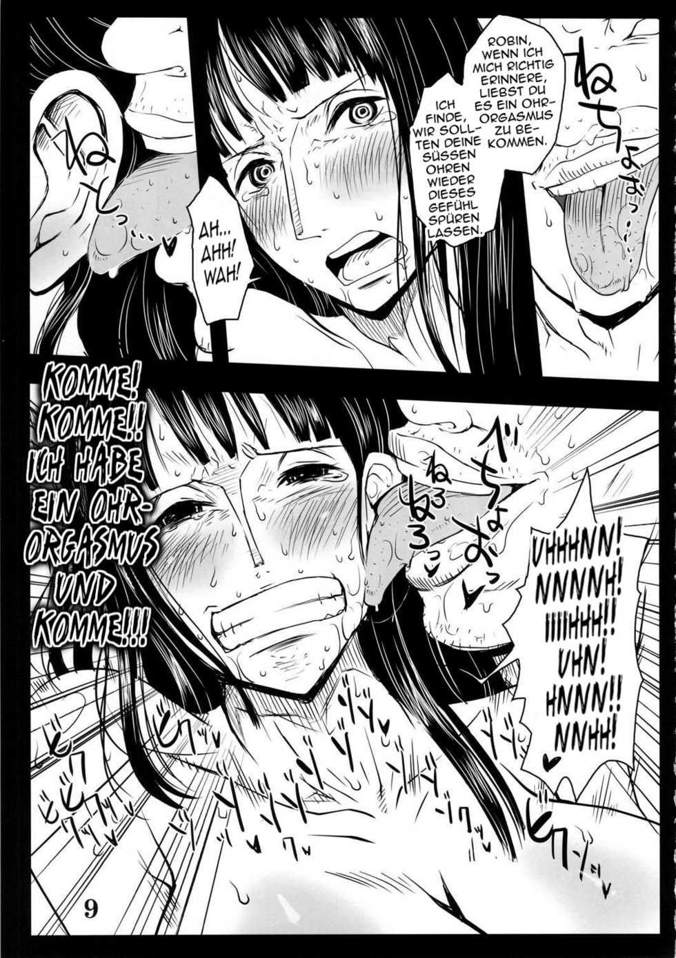 (C78) [8graphica (Yoshitama Ichirou)] Metabolism OP Kyonyuu Kyoshiri Shoufu Nico Robin no Keshi Tai Kako (One Piece) [German] [SchmidtSST] - Page 8