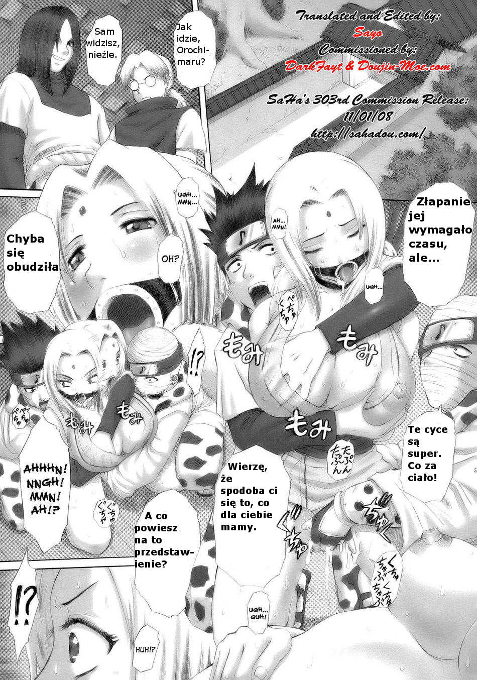 (SC33) [Studio ParM (Kotobuki Utage, Tange Suzuki)] PM 11 In Nin Dorei | Indecent Ninja Slave (Naruto) [Polish] [Gainsborough Translations] - Page 4