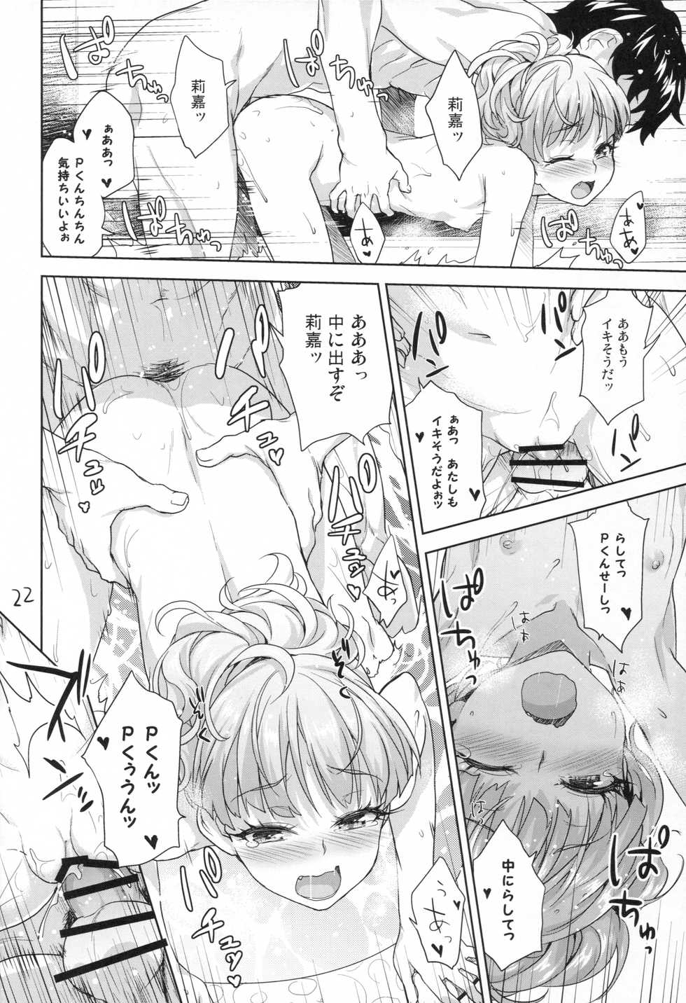 (CINDERELLA FESTIV@L) [Aozora Shoujo (Shirane Taito)] Naisho no Gao Gao Ecchi (THE IDOLM@STER CINDERELLA GIRLS) - Page 21