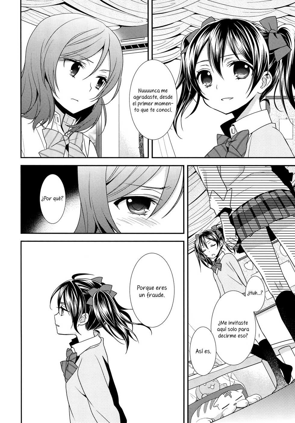 (C86) [Sweet Pea (Ooshima Tomo)] Sakashima no Taiyou ni Sasageru Ai no Uta | Offering A Poem of Love to the Upside Down Sun (Love Live!) [Spanish] [Love Liver Fansub] - Page 13