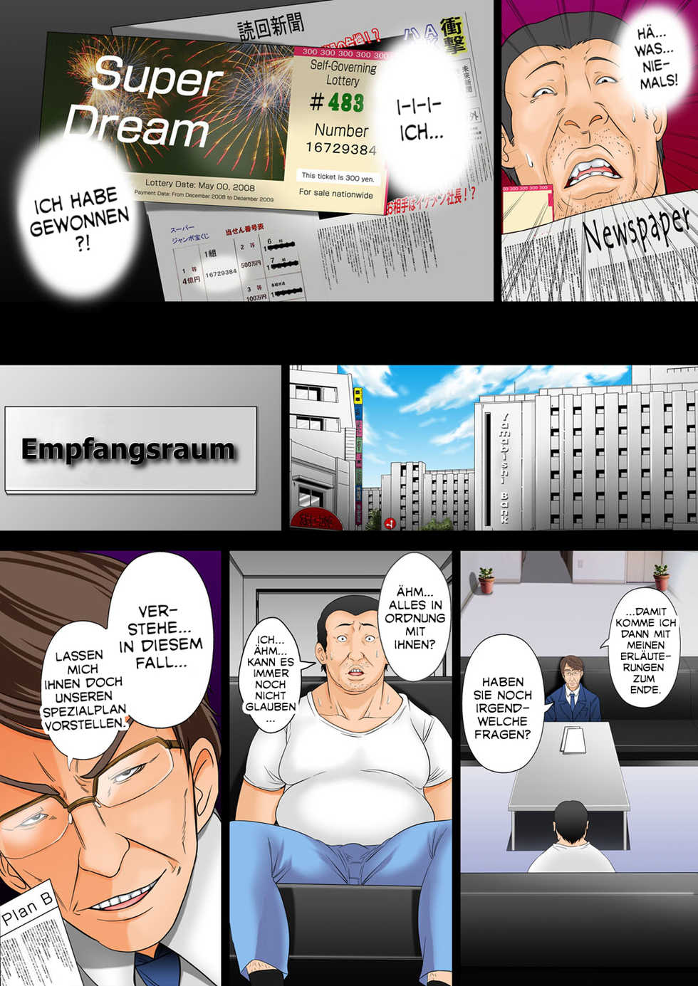 [Akiba Maou (Akiha@)] 10-okuen Tousen Shita node, Tanetsuke Shiminken o Katte mita. | I won 1 billion yen, so I bought an Impregnation Citizenship. [German] [Digital] - Page 4