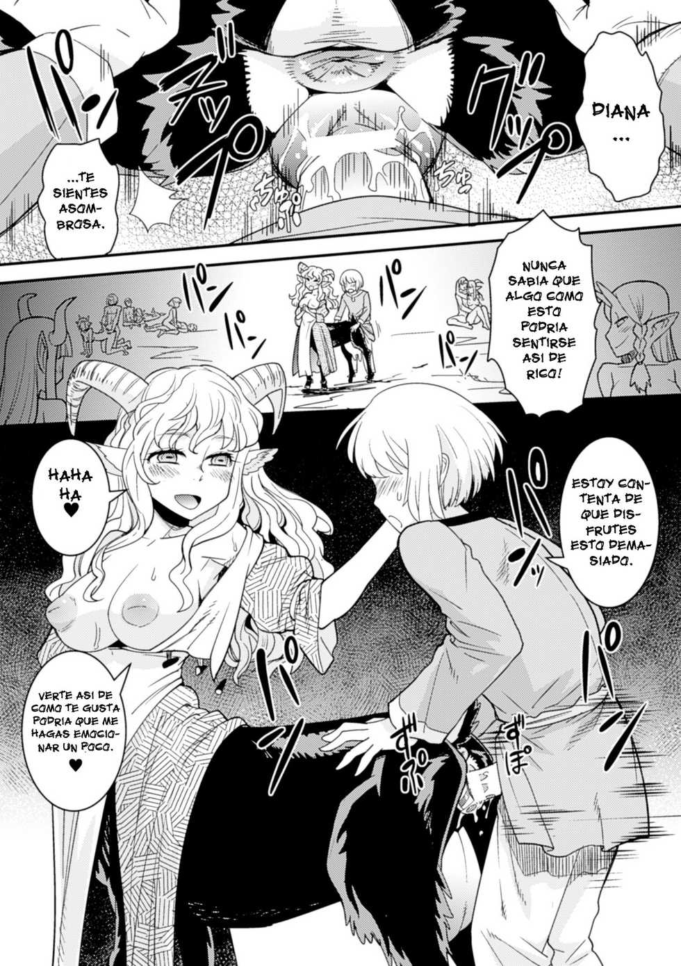 [Kuroshiki] Tokimeki Sabbath | Throbbing Sabbath (Bessatsu Comic Unreal Monster Musume Paradise Digital Hen Vol. 6) [Spanish] [Luis-san] [Digital] - Page 10