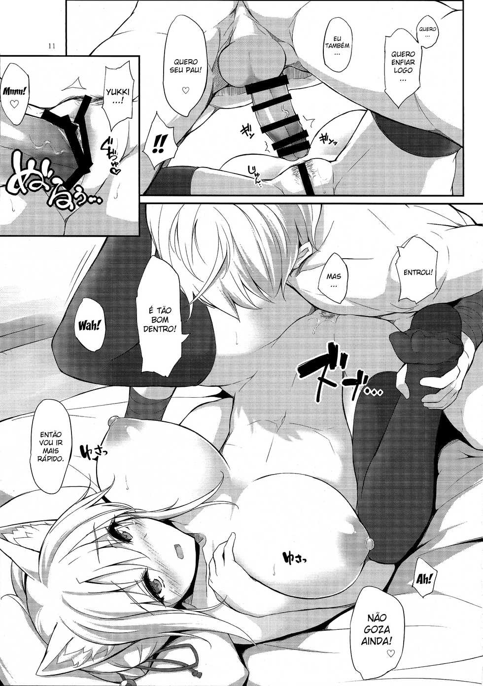 (C88) [Kage Kiri (Mikage Kirino)] Tenko no Chichigami-sama San (DOG DAYS) [Portuguese-BR] [Lobozero] - Page 10