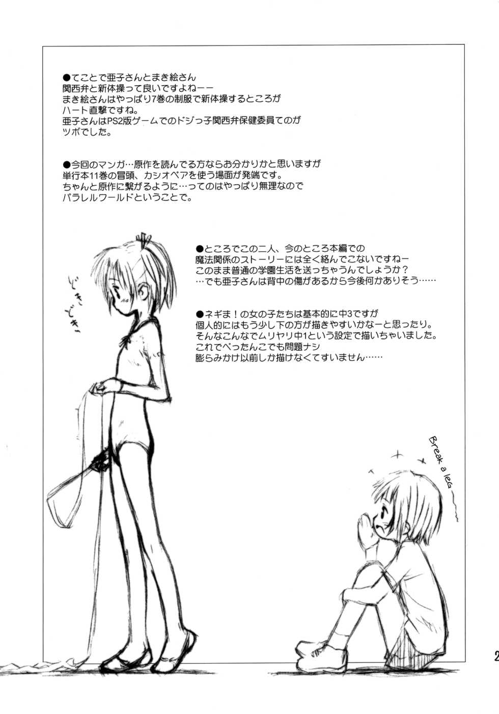 (C69) [Jido-Hikki (Kokekokko Coma)] Ho-kago wa Shintaisou! (Mahou Sensei Negima!) [English] [biribiri] - Page 20