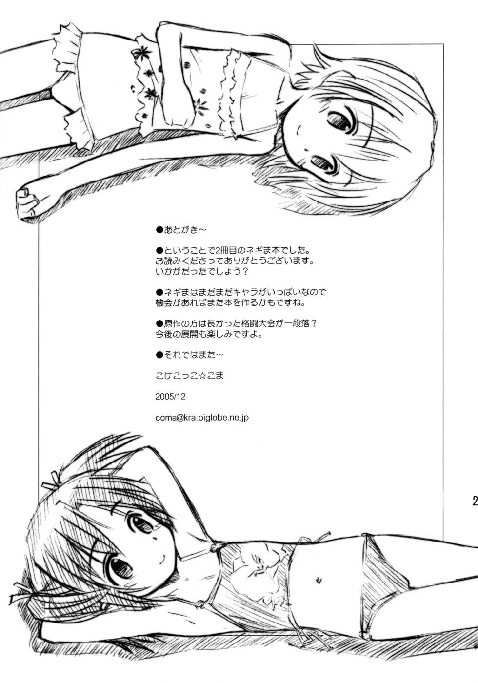 (C69) [Jido-Hikki (Kokekokko Coma)] Ho-kago wa Shintaisou! (Mahou Sensei Negima!) [English] [biribiri] - Page 24