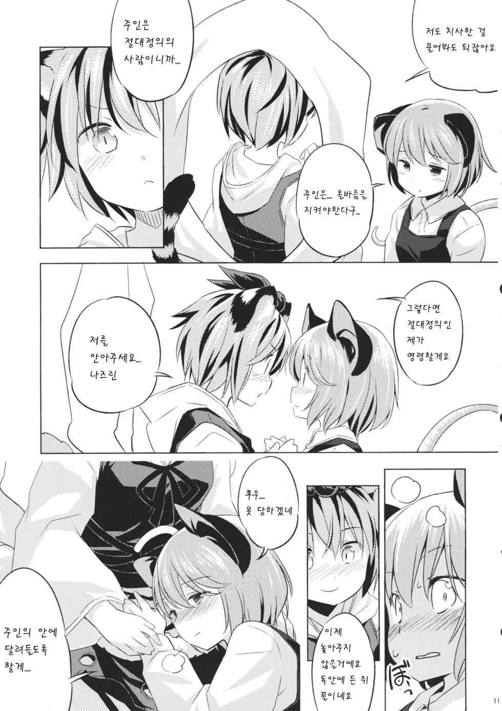 (Kouroumu 11) [Animal Passion (Yude Pea)] Toramaru Passion (Touhou Project) [Korean] [팀 아동복지부] - Page 11