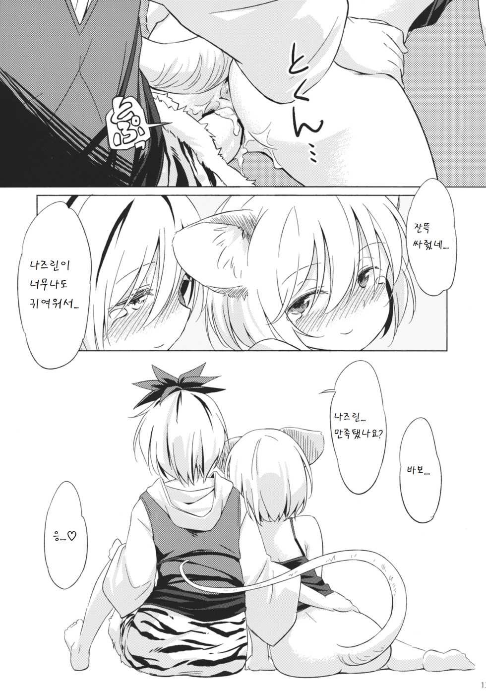 (Kouroumu 9) [Animal Passion (Yude Pea)] Nezumi Ijiri + (Touhou Project) [Korean] [팀 아동복지부] - Page 13