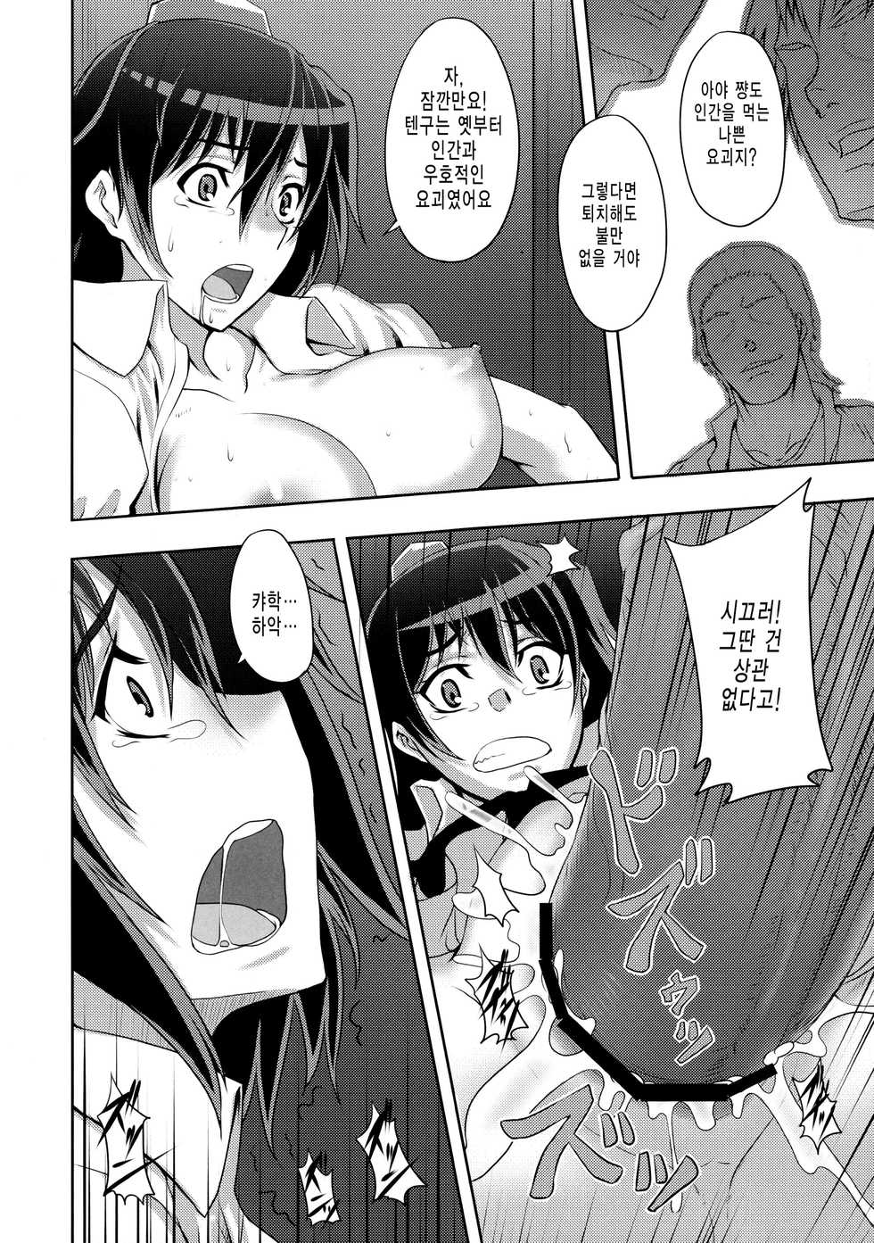 (C77) [Avion Village (Johnny)] Shigyaku Gensoukyou -Shameimaru Aya- (Touhou Project) [Korean] [미쿠다요] - Page 7