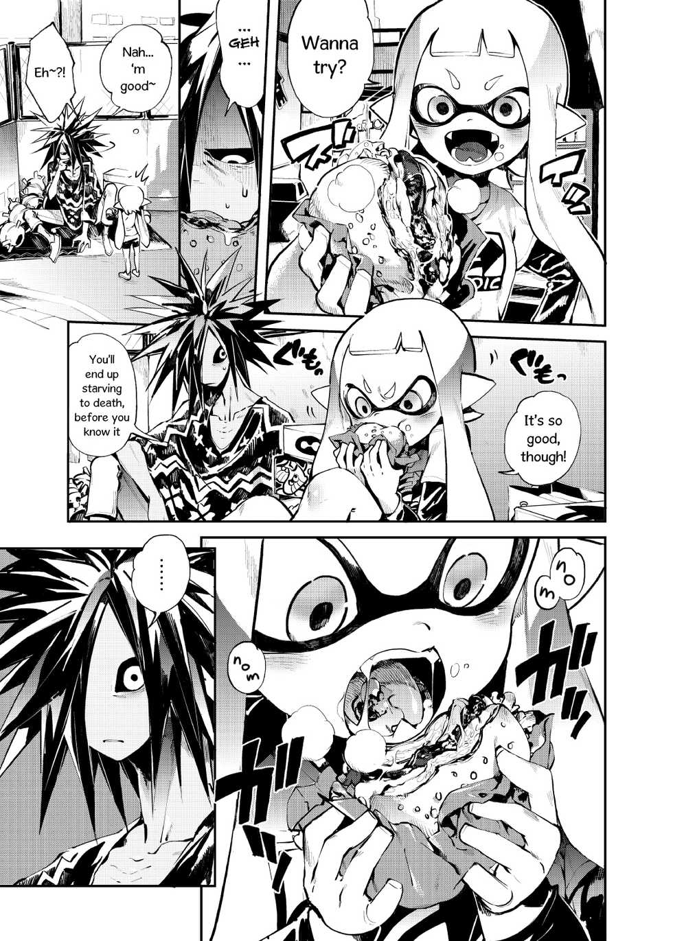 [enmuhaze (Yosuke)] Ika no Gohan (Splatoon) [English] [poopyface] [Digital] - Page 7