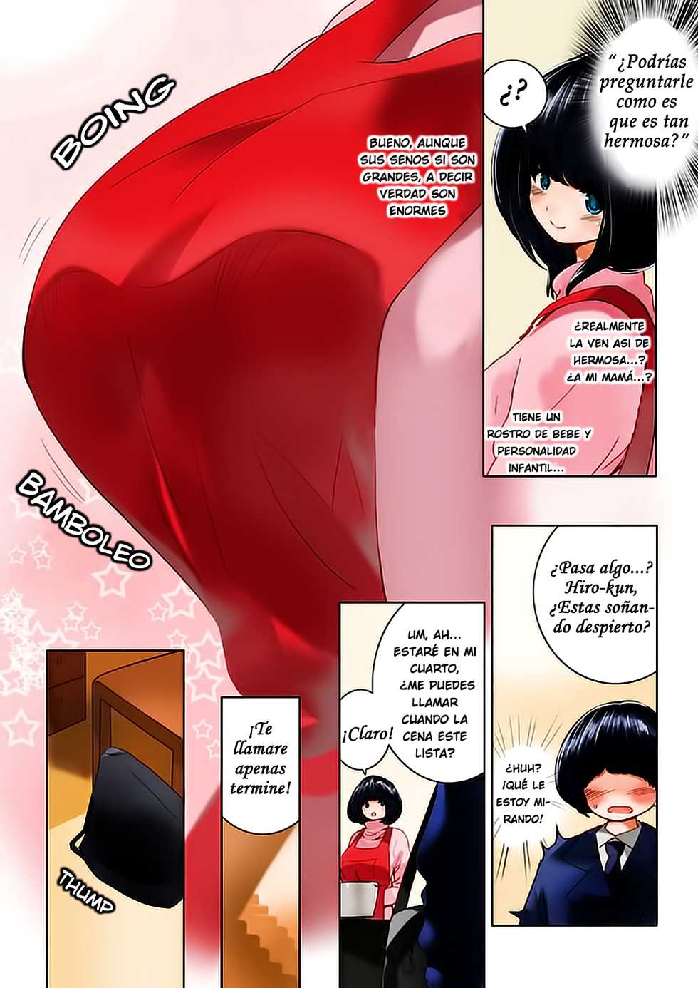 [MilkyBox (Qoopie)] Omamagoto Hasegawa-san chi no Oyakokankei Ichiwame "Haha to Oppai" [Spanish] {XhTianX} - Page 13