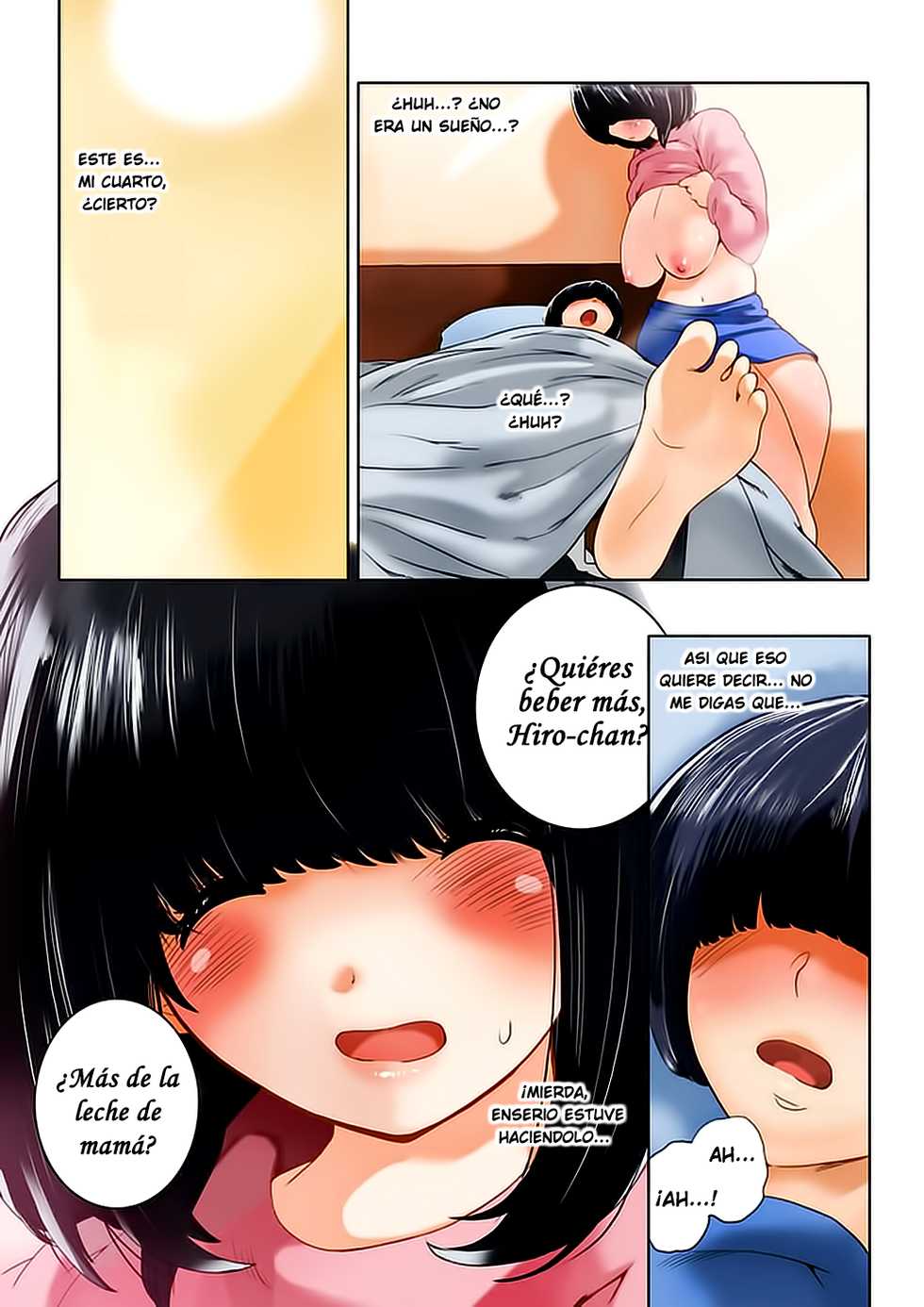 [MilkyBox (Qoopie)] Omamagoto Hasegawa-san chi no Oyakokankei Ichiwame "Haha to Oppai" [Spanish] {XhTianX} - Page 18