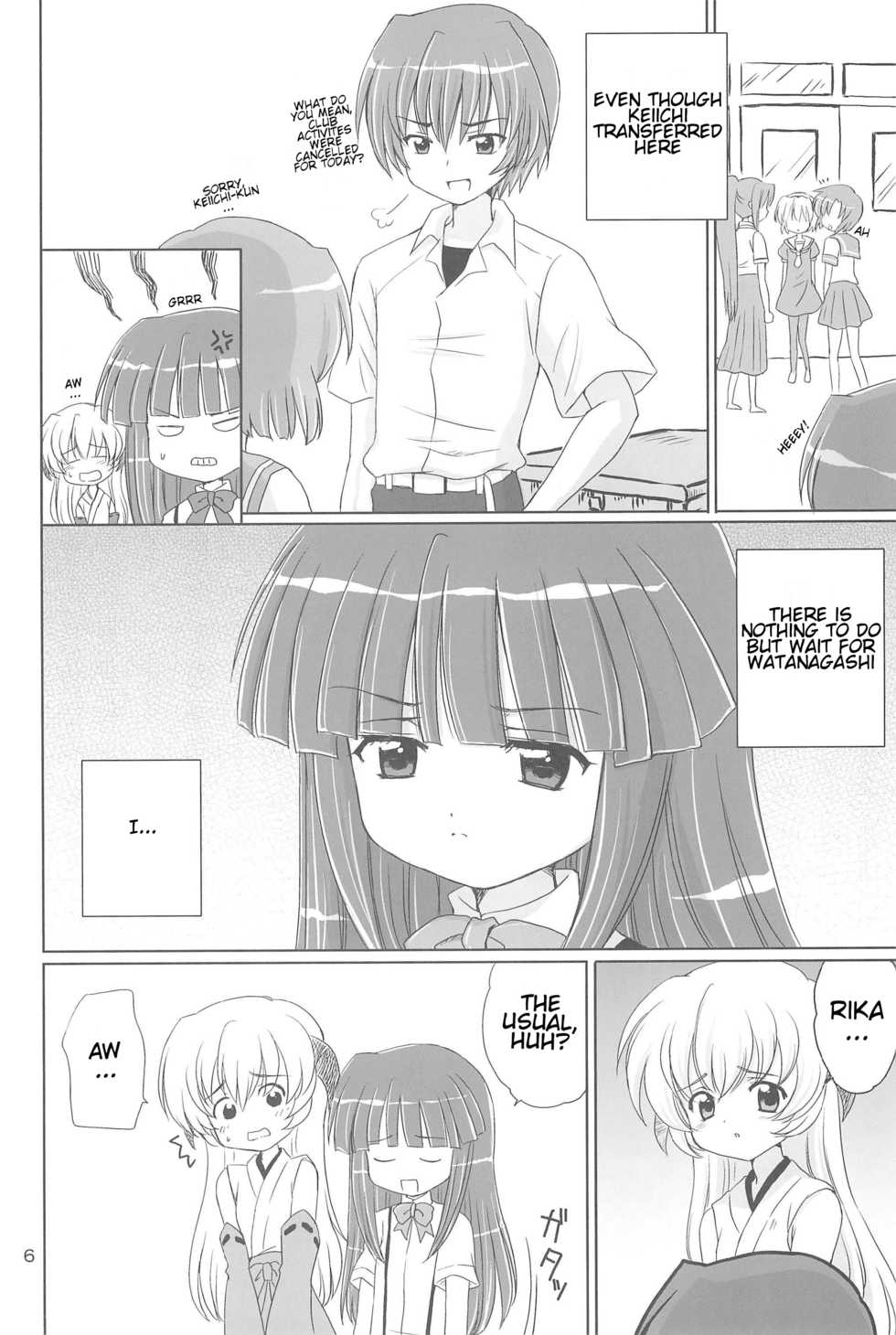 (C73) [NIKOPONDO (Aoyama Reo)] SONOHIGURASHI (Higurashi no Naku Koro ni) [English] [ATF] - Page 6