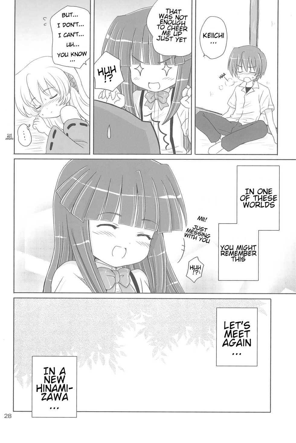 (C73) [NIKOPONDO (Aoyama Reo)] SONOHIGURASHI (Higurashi no Naku Koro ni) [English] [ATF] - Page 28