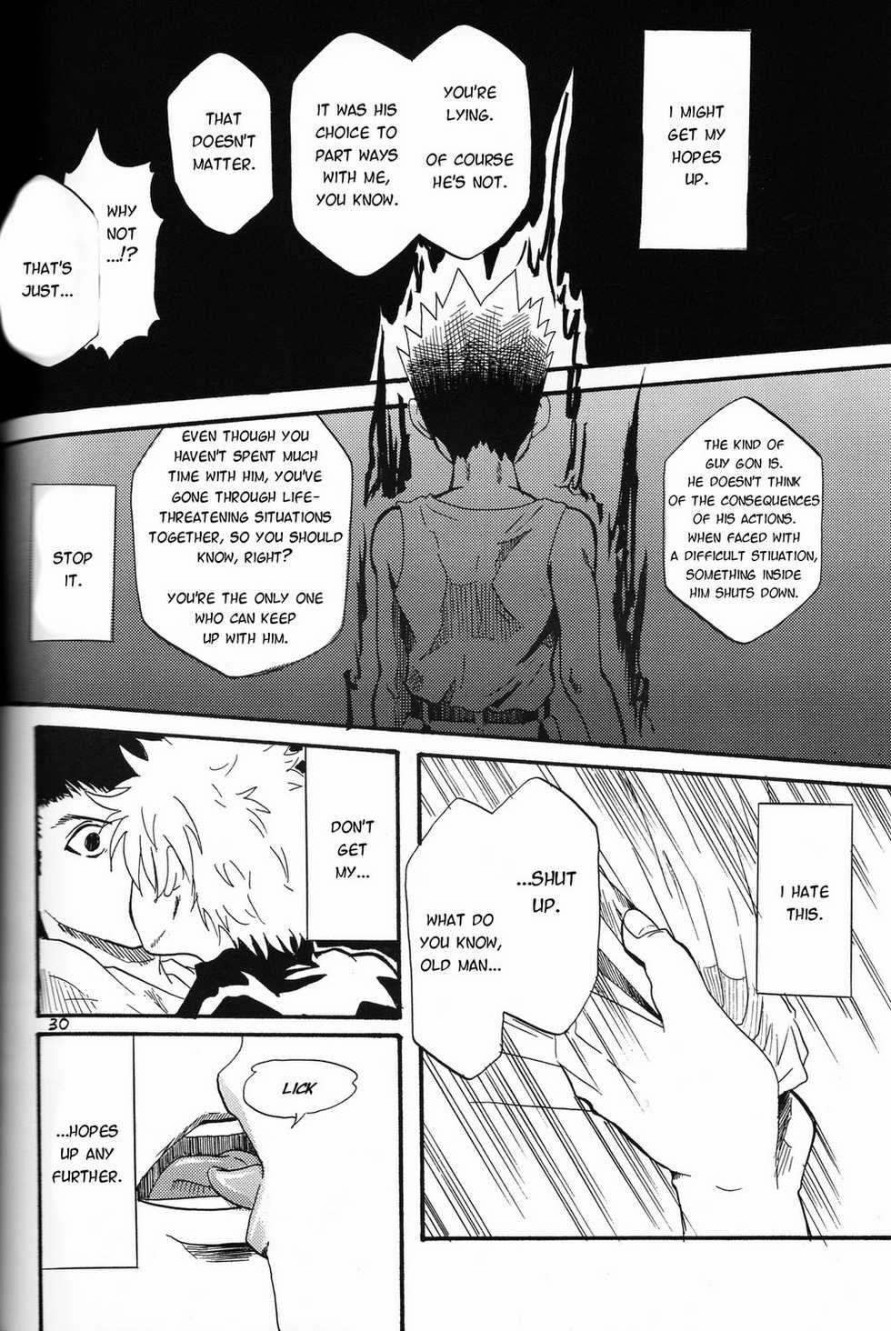 (SPARK9) [Amanojaku. (Sakichi)] Kimi, Omoi | Thinking of You (Hunter x Hunter) [English] [HXH-Doujinshilivejournal] - Page 30