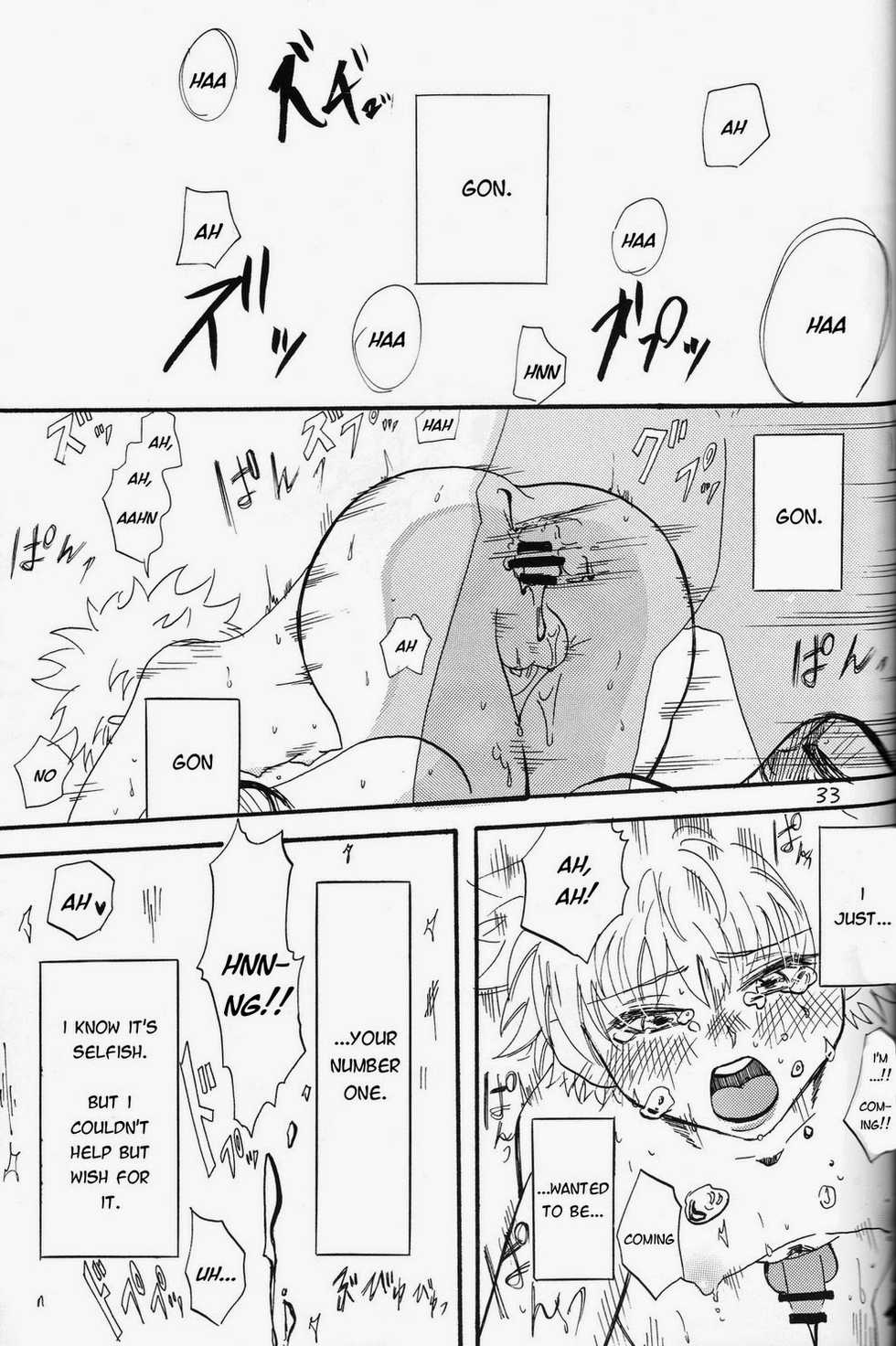 (SPARK9) [Amanojaku. (Sakichi)] Kimi, Omoi | Thinking of You (Hunter x Hunter) [English] [HXH-Doujinshilivejournal] - Page 33